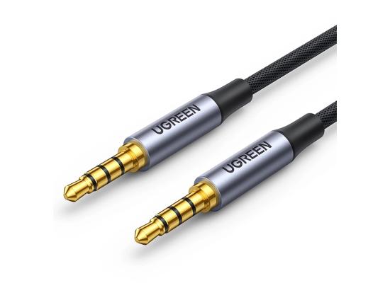 UGREEN AV183 3.5mm Aux Audio Cable (1m) – Premium Nylon Braided | Hi-Fi Sound | Gray | 10648